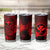 Hawaii Tumbler Cup Shaka Tattoo Mix Polynesian Plumeria Red Version