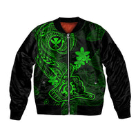 hawaii-bomber-jacket-shaka-tattoo-mix-polynesian-plumeria-green-version