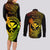 hawaii-couples-matching-long-sleeve-bodycon-dress-and-long-sleeve-button-shirts-hammerhead-shark-tattoo-mix-polynesian-plumeria-reggae-version