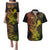 hawaii-couples-matching-puletasi-dress-and-hawaiian-shirt-hammerhead-shark-tattoo-mix-polynesian-plumeria-reggae-version