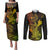 hawaii-couples-matching-puletasi-dress-and-long-sleeve-button-shirts-hammerhead-shark-tattoo-mix-polynesian-plumeria-reggae-version