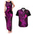 hawaii-couples-matching-tank-maxi-dress-and-hawaiian-shirt-hammerhead-shark-tattoo-mix-polynesian-plumeria-pink-version