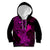 Hawaii Kid Hoodie Hammerhead Shark Tattoo Mix Polynesian Plumeria Pink Version LT14 Pink - Polynesian Pride