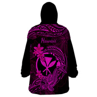 hawaii-wearable-blanket-hoodie-hammerhead-shark-tattoo-mix-polynesian-plumeria-pink-version