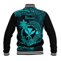 hawaii-baseball-jacket-hammerhead-shark-tattoo-mix-polynesian-plumeria-turquoise-version