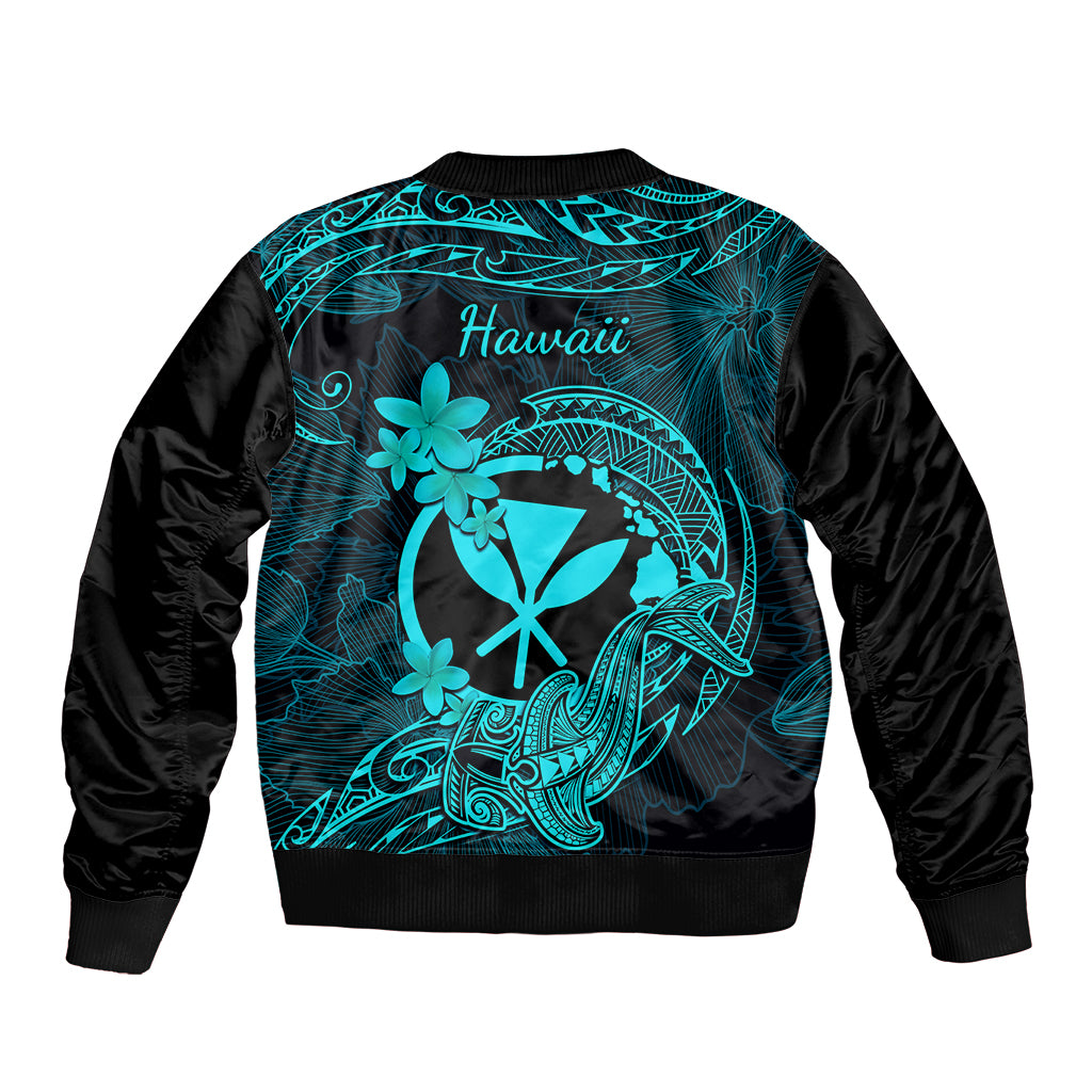 hawaii-bomber-jacket-hammerhead-shark-tattoo-mix-polynesian-plumeria-turquoise-version