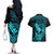 hawaii-couples-matching-off-the-shoulder-long-sleeve-dress-and-hawaiian-shirt-hammerhead-shark-tattoo-mix-polynesian-plumeria-turquoise-version