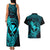 hawaii-couples-matching-tank-maxi-dress-and-hawaiian-shirt-hammerhead-shark-tattoo-mix-polynesian-plumeria-turquoise-version