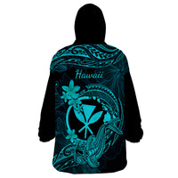 hawaii-wearable-blanket-hoodie-hammerhead-shark-tattoo-mix-polynesian-plumeria-turquoise-version