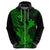 Hawaii Hoodie Hammerhead Shark Tattoo Mix Polynesian Plumeria Green Version LT14 - Polynesian Pride