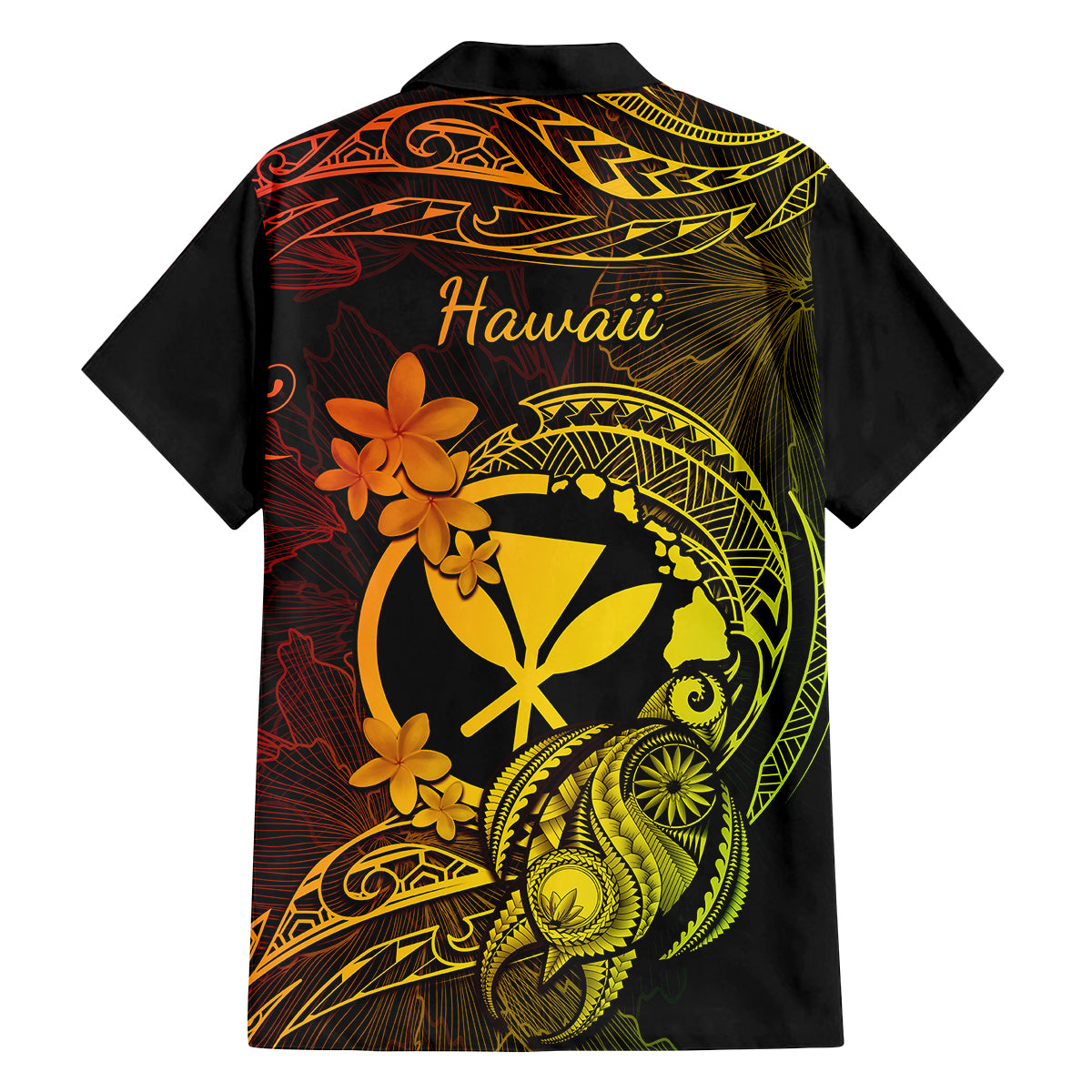 Hawaii Family Matching Tank Maxi Dress and Hawaiian Shirt Turtle Mix Polynesian Plumeria Reggae Version LT14 - Polynesian Pride