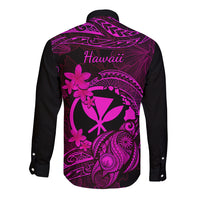 hawaii-long-sleeve-button-shirt-turtle-mix-polynesian-plumeria-pink-version
