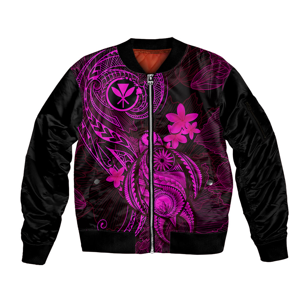 hawaii-sleeve-zip-bomber-jacket-turtle-mix-polynesian-plumeria-pink-version