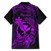 Hawaii Family Matching Puletasi Dress and Hawaiian Shirt Turtle Mix Polynesian Plumeria Purple Version LT14 - Polynesian Pride