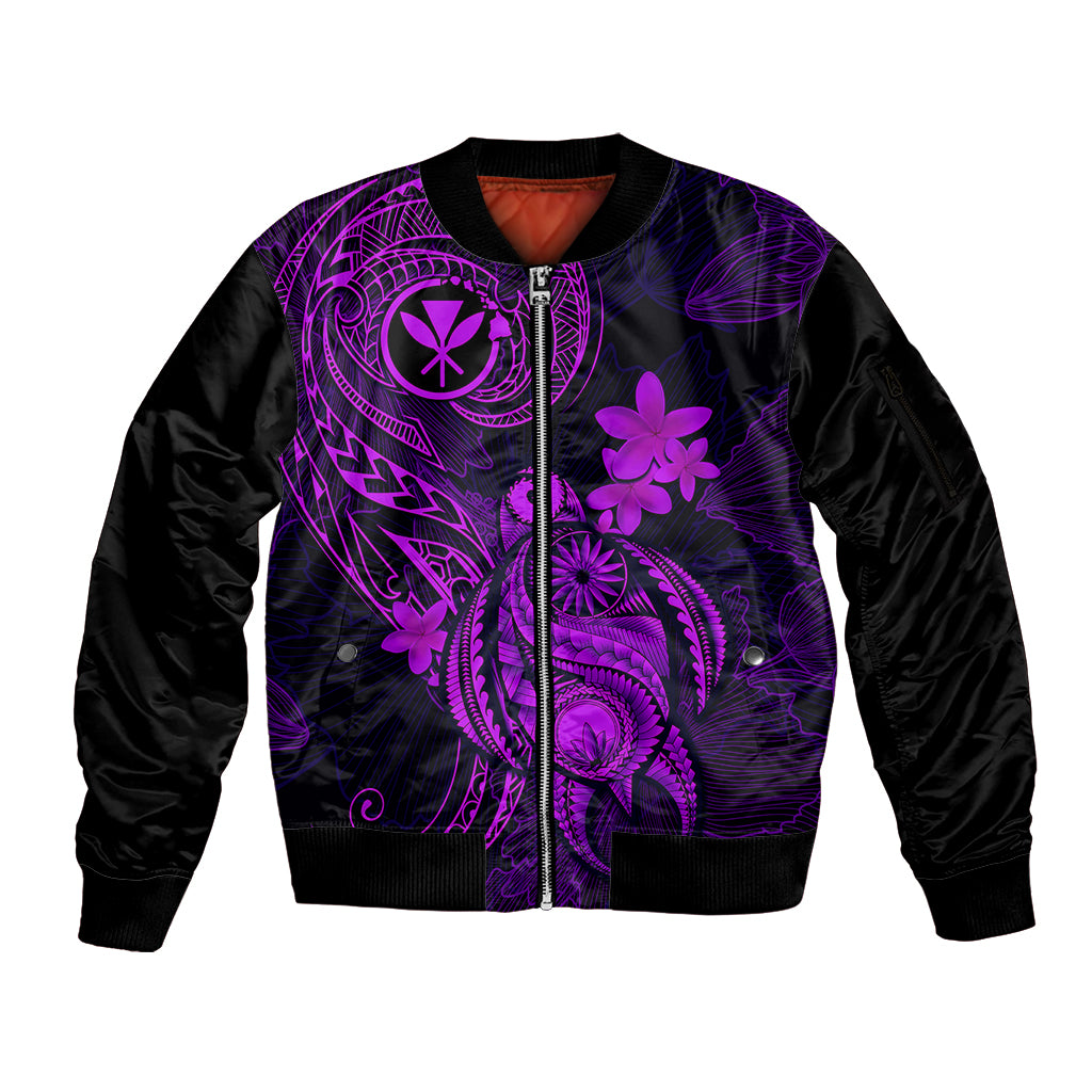 hawaii-sleeve-zip-bomber-jacket-turtle-mix-polynesian-plumeria-purple-version