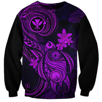hawaii-sweatshirt-turtle-mix-polynesian-plumeria-purple-version