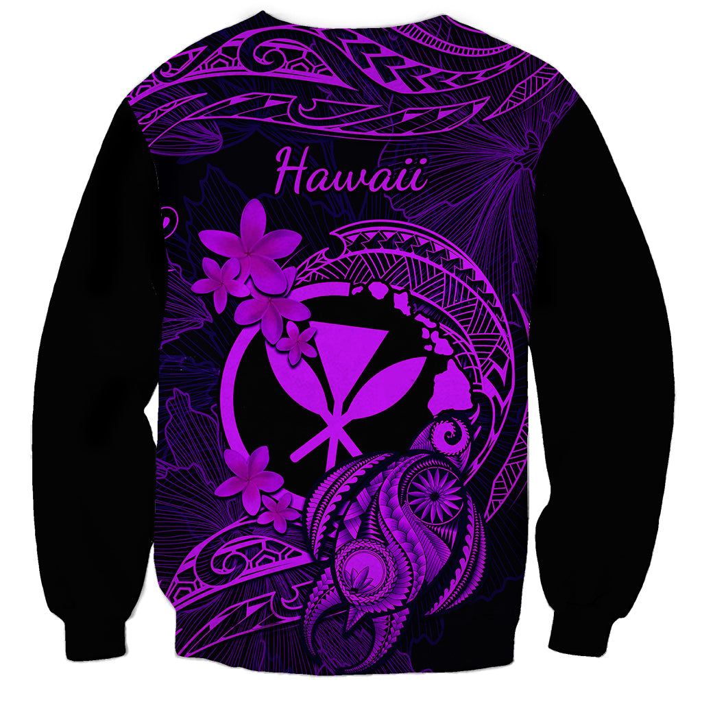 hawaii-sweatshirt-turtle-mix-polynesian-plumeria-purple-version