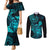 hawaii-couples-matching-mermaid-dress-and-long-sleeve-button-shirts-turtle-mix-polynesian-plumeria-turquoise-version
