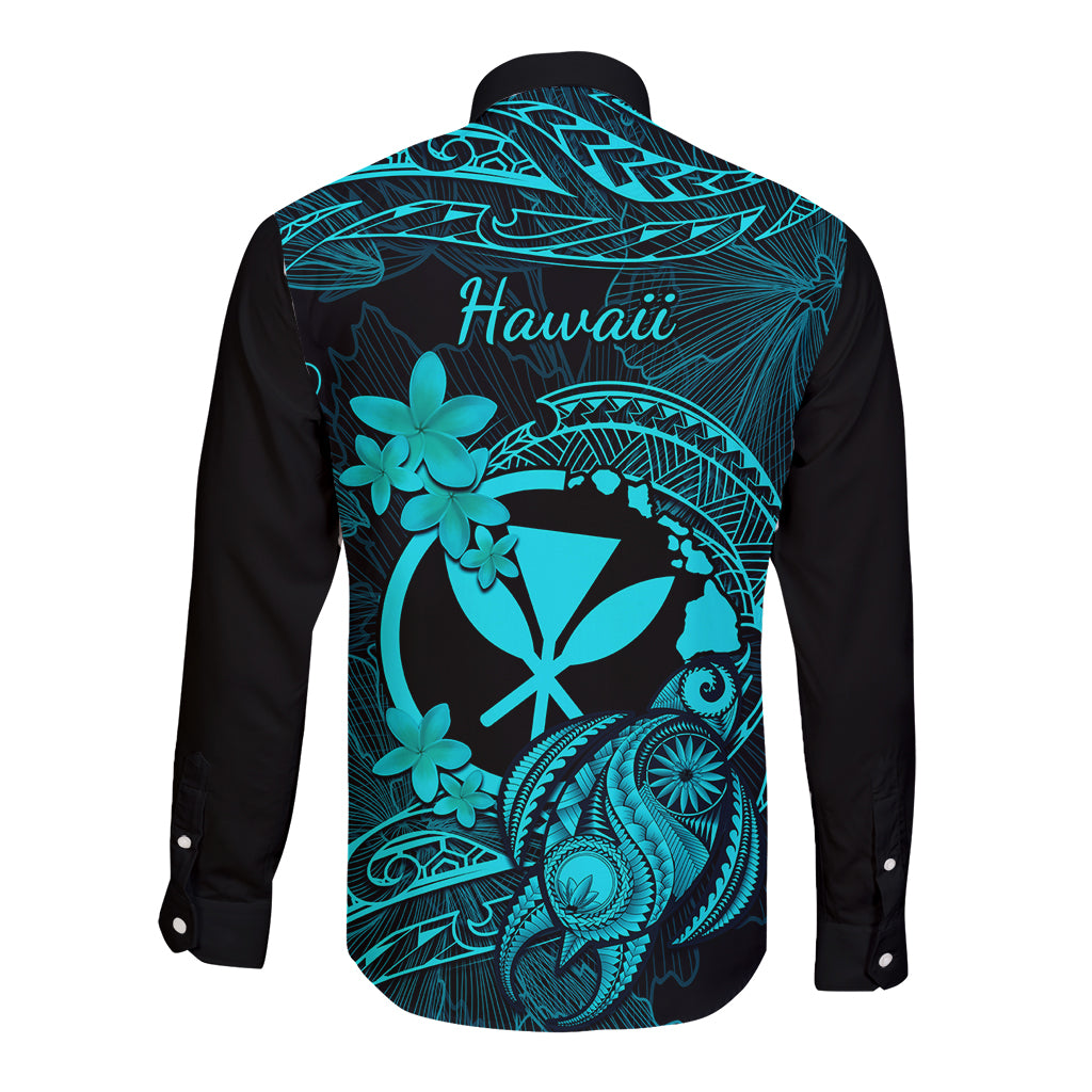 hawaii-long-sleeve-button-shirt-turtle-mix-polynesian-plumeria-turquoise-version