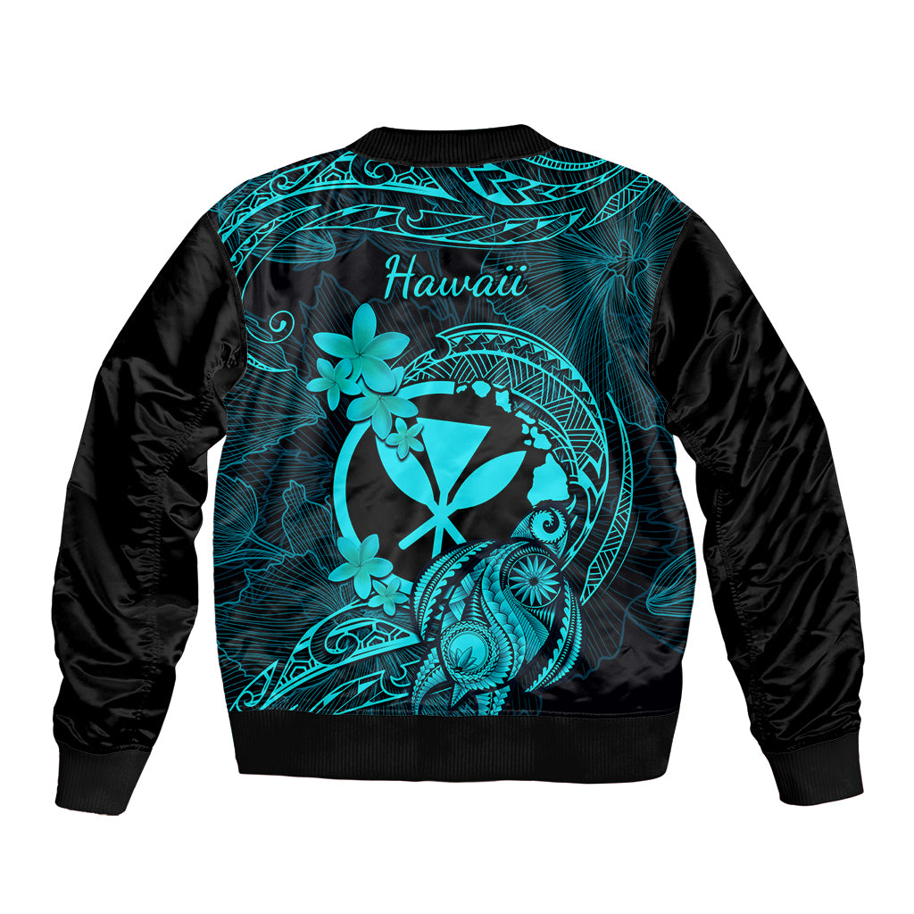 hawaii-sleeve-zip-bomber-jacket-turtle-mix-polynesian-plumeria-turquoise-version