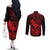 hawaii-couples-matching-off-the-shoulder-long-sleeve-dress-and-long-sleeve-button-shirts-turtle-mix-polynesian-plumeria-red-version