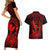 hawaii-couples-matching-short-sleeve-bodycon-dress-and-hawaiian-shirt-turtle-mix-polynesian-plumeria-red-version