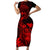 hawaii-short-sleeve-bodycon-dress-turtle-mix-polynesian-plumeria-red-version