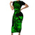 hawaii-short-sleeve-bodycon-dress-turtle-mix-polynesian-plumeria-green-version