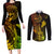hawaii-couples-matching-long-sleeve-bodycon-dress-and-long-sleeve-button-shirts-ukulele-mix-polynesian-plumeria-reggae-version