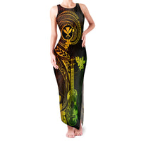 Hawaii Family Matching Tank Maxi Dress and Hawaiian Shirt Ukulele Mix Polynesian Plumeria Reggae Version LT14 Mom's Dress Reggae - Polynesian Pride