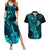hawaii-couples-matching-summer-maxi-dress-and-hawaiian-shirt-ukulele-mix-polynesian-plumeria-turquoise-version