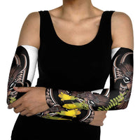 New Zealand Valentines Day Arm Sleeves Piwakawaka Lovers Maori Koru Tattoo - Polynesian Pride