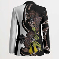 New Zealand Valentines Day Blazer Piwakawaka Lovers Maori Koru Tattoo LT14 - Polynesian Pride