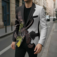 New Zealand Valentines Day Blazer Piwakawaka Lovers Maori Koru Tattoo LT14 - Polynesian Pride