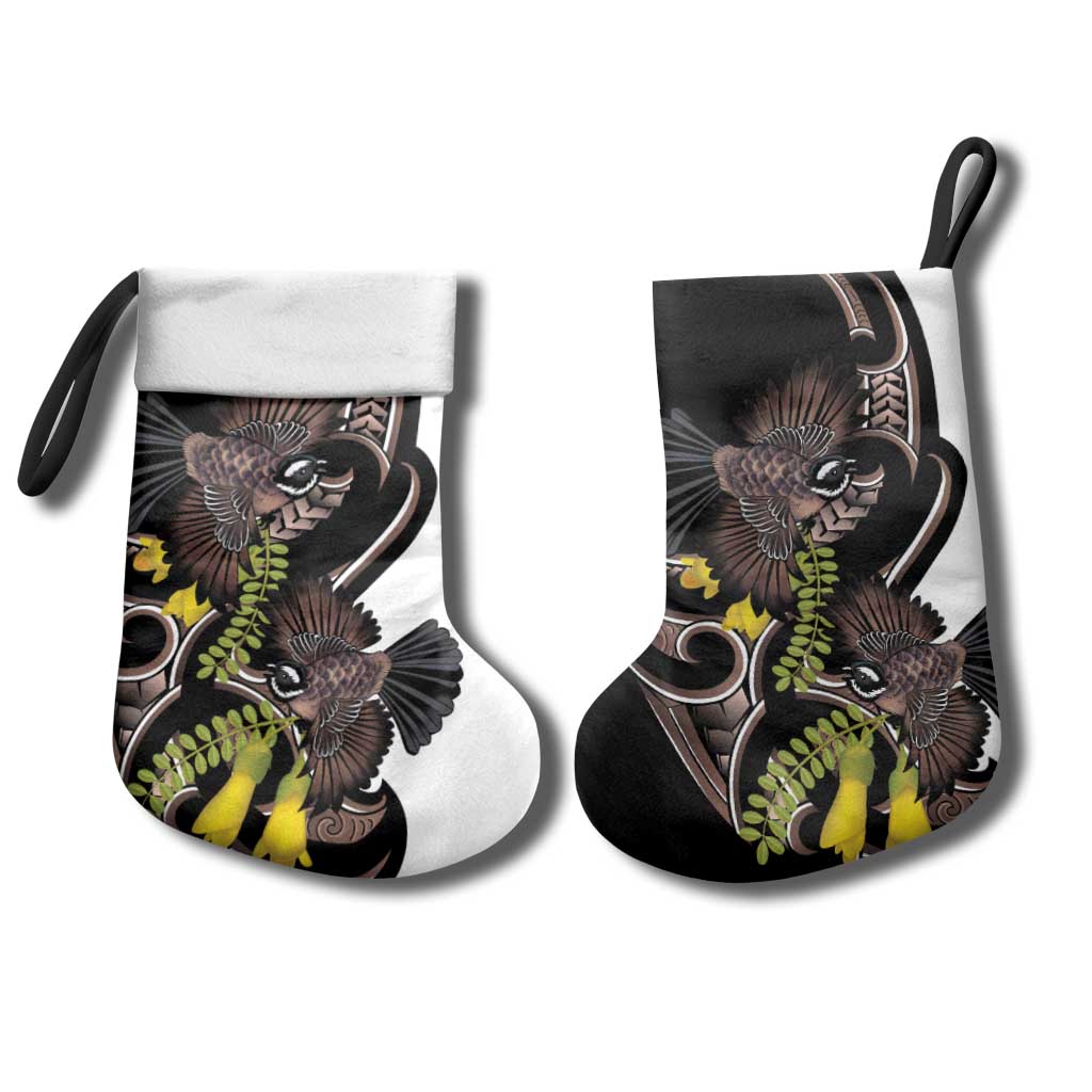 New Zealand Valentines Day Christmas Stocking Piwakawaka Lovers Maori Koru Tattoo LT14 - Polynesian Pride