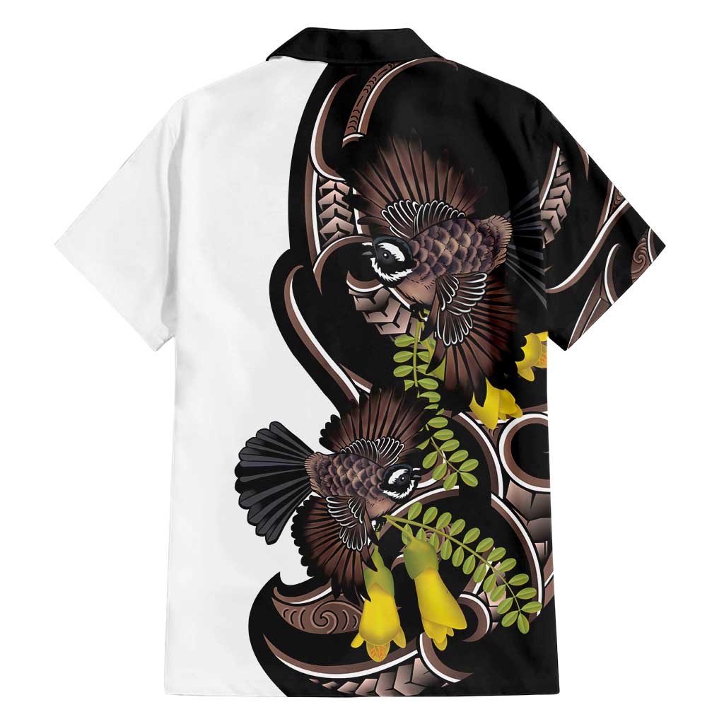 New Zealand Valentines Day Family Matching Long Sleeve Bodycon Dress and Hawaiian Shirt Piwakawaka Lovers Maori Koru Tattoo - Polynesian Pride