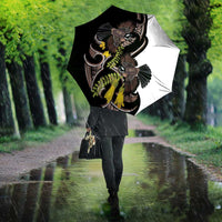 New Zealand Valentines Day Umbrella Piwakawaka Lovers Maori Koru Tattoo - Polynesian Pride