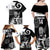 Custom New Zealand Silver Fern Rugby Family Matching Off Shoulder Maxi Dress and Hawaiian Shirt Go Champions NZ All Black Maori Koru LT14 - Polynesian Pride