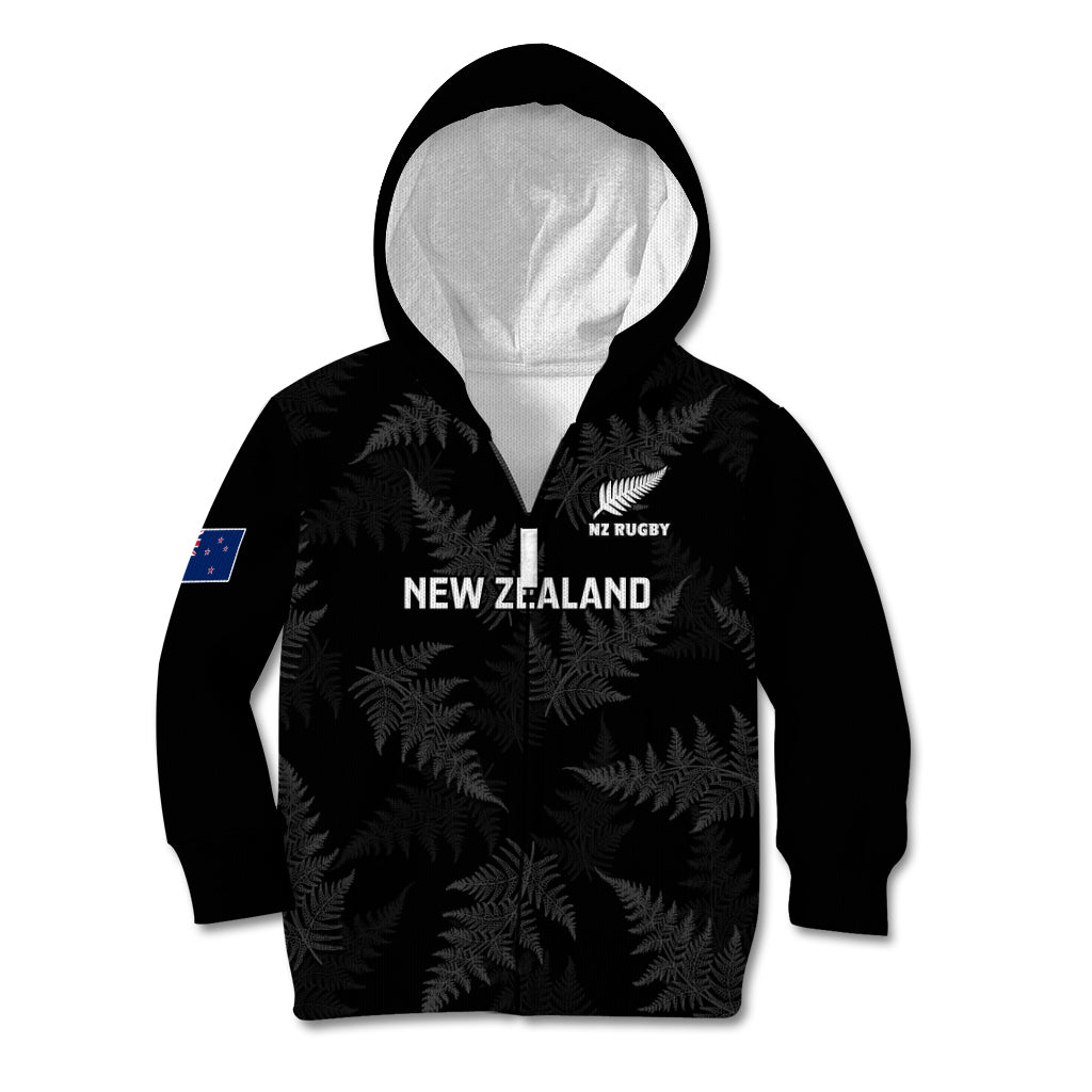 New Zealand Silver Fern Rugby Kid Hoodie 2023 Go Aotearoa World Cup LT14 - Polynesian Pride