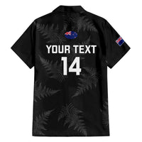 Custom New Zealand Silver Fern Rugby Family Matching Long Sleeve Bodycon Dress and Hawaiian Shirt 2023 Go Aotearoa Champions World Cup LT14 - Polynesian Pride