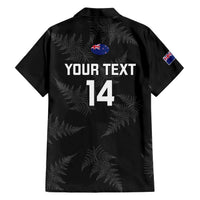 Custom New Zealand Silver Fern Rugby Family Matching Short Sleeve Bodycon Dress and Hawaiian Shirt 2023 Go Aotearoa Champions World Cup LT14 - Polynesian Pride