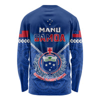 Samoa Rugby Long Sleeve Shirt 2023 Go Manu Samoa LT14 - Polynesian Pride
