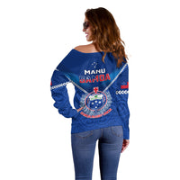 Samoa Rugby Off Shoulder Sweater 2023 Go Manu Samoa LT14 - Polynesian Pride