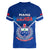 Samoa Rugby Women V Neck T Shirt 2023 Go Manu Samoa LT14 - Polynesian Pride