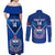 Custom Samoa Rugby Couples Matching Off Shoulder Maxi Dress and Long Sleeve Button Shirts 2023 Go Manu Samoa LT14 - Polynesian Pride