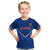 Personalised Samoa Rugby Kid T Shirt 2023 Go Manu Samoa With Polynesian Tattoo LT14 Blue - Polynesian Pride