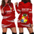 Tonga Rugby Hoodie Dress 2023 Ikale Tahi Tongan Ngatu Pattern LT14 - Polynesian Pride