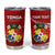 Personalised Tonga Rugby Tumbler Cup Ikale Tahi Tongan Ngatu Pattern