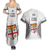 Fiji Rugby Couples Matching Summer Maxi Dress and Hawaiian Shirt 2023 Go Champions World Cup Fijian Tapa Pattern LT14 - Polynesian Pride