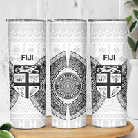 Fiji Rugby Skinny Tumbler Go Champions World Cup Fijian Tapa Pattern